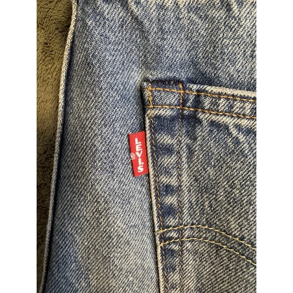 New Levi’s 501 ‘90s 27x30 Big E Selvedge Redline Jeans Denim Sashiko Repair NWT - Picture 4 of 10